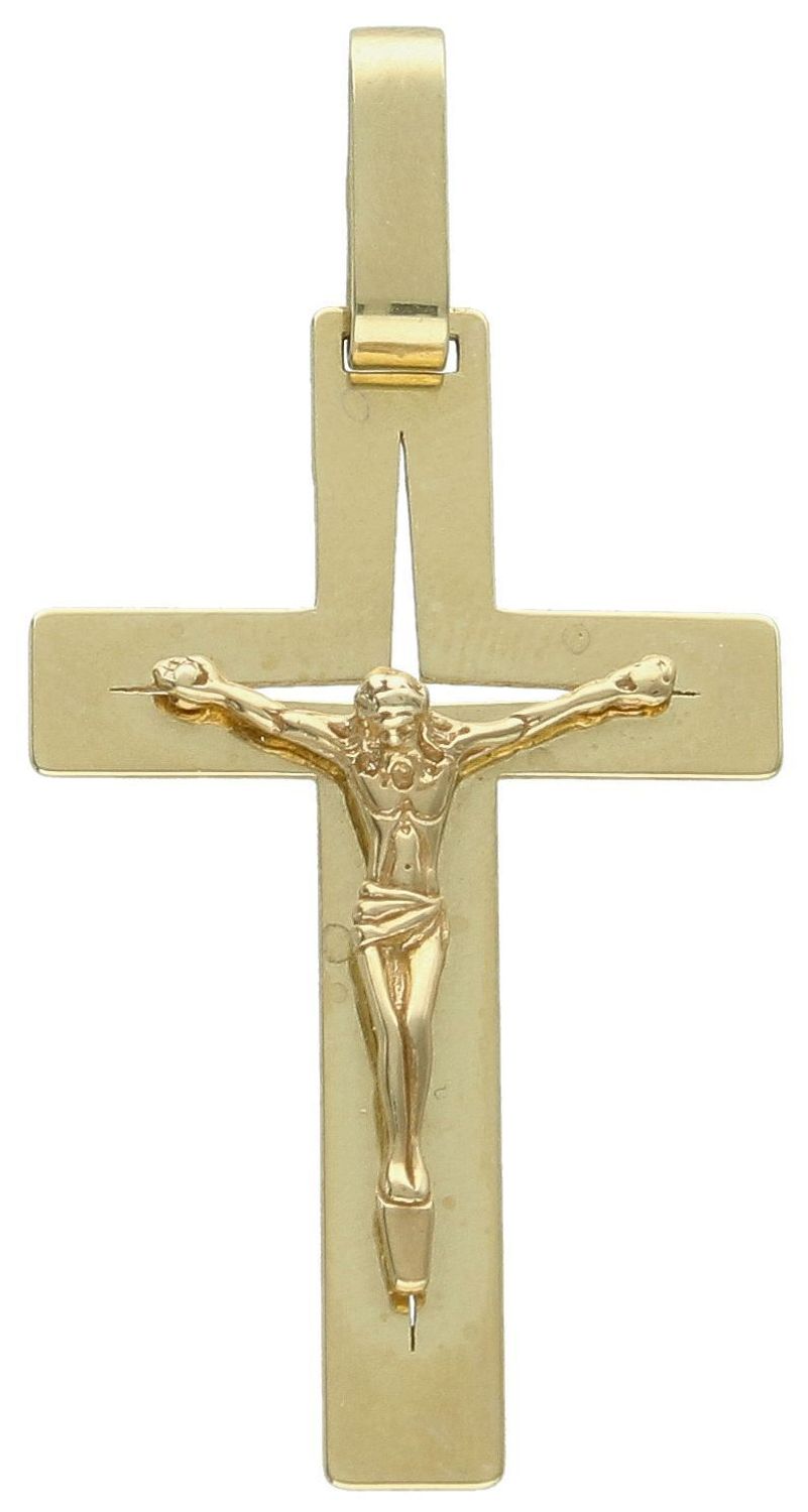 Złoty krzyżyk z Jezusem – zawieszka 585  2,28 g  Prezent na Komunię lub Chrzest.jpg